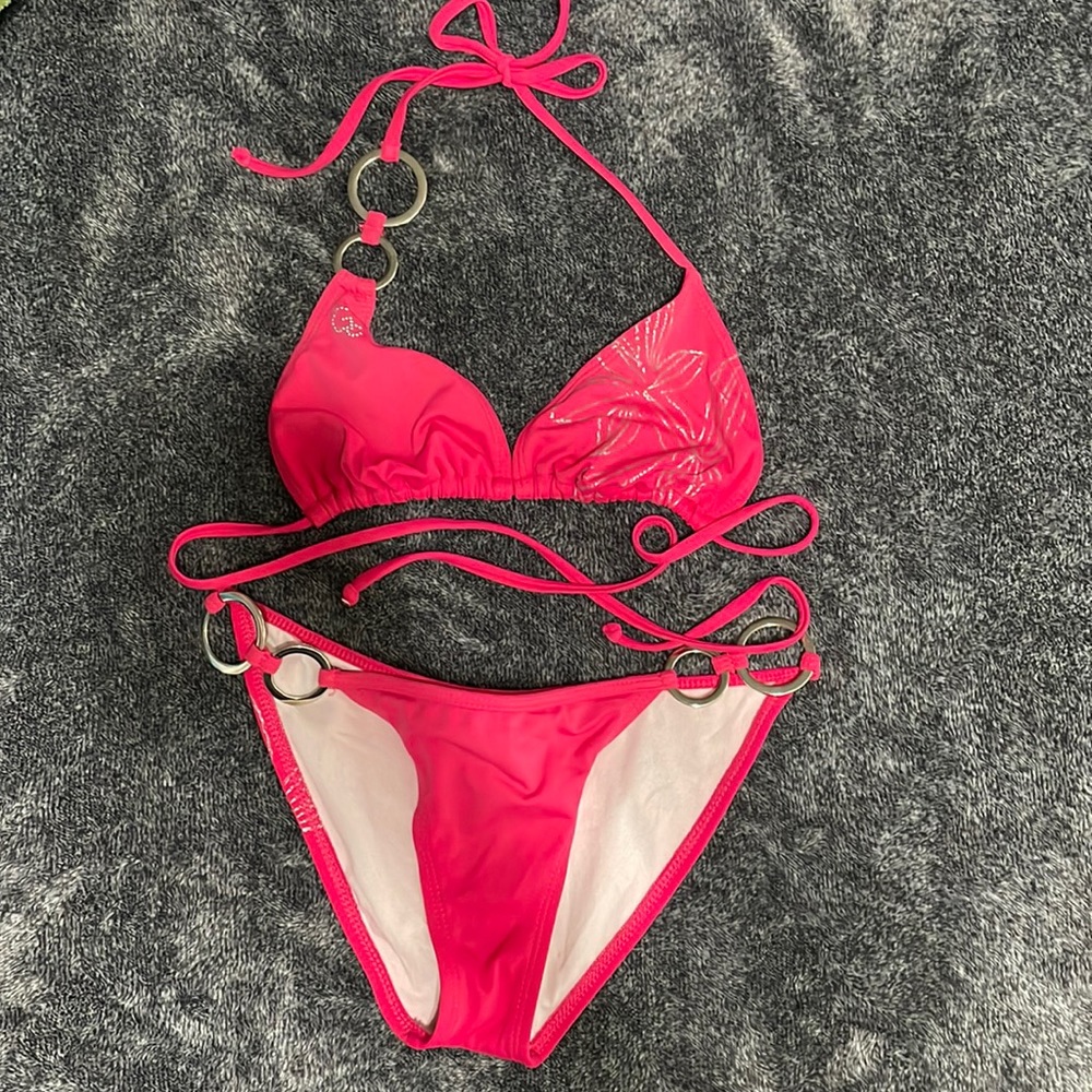 Guess hot pink bathing suit